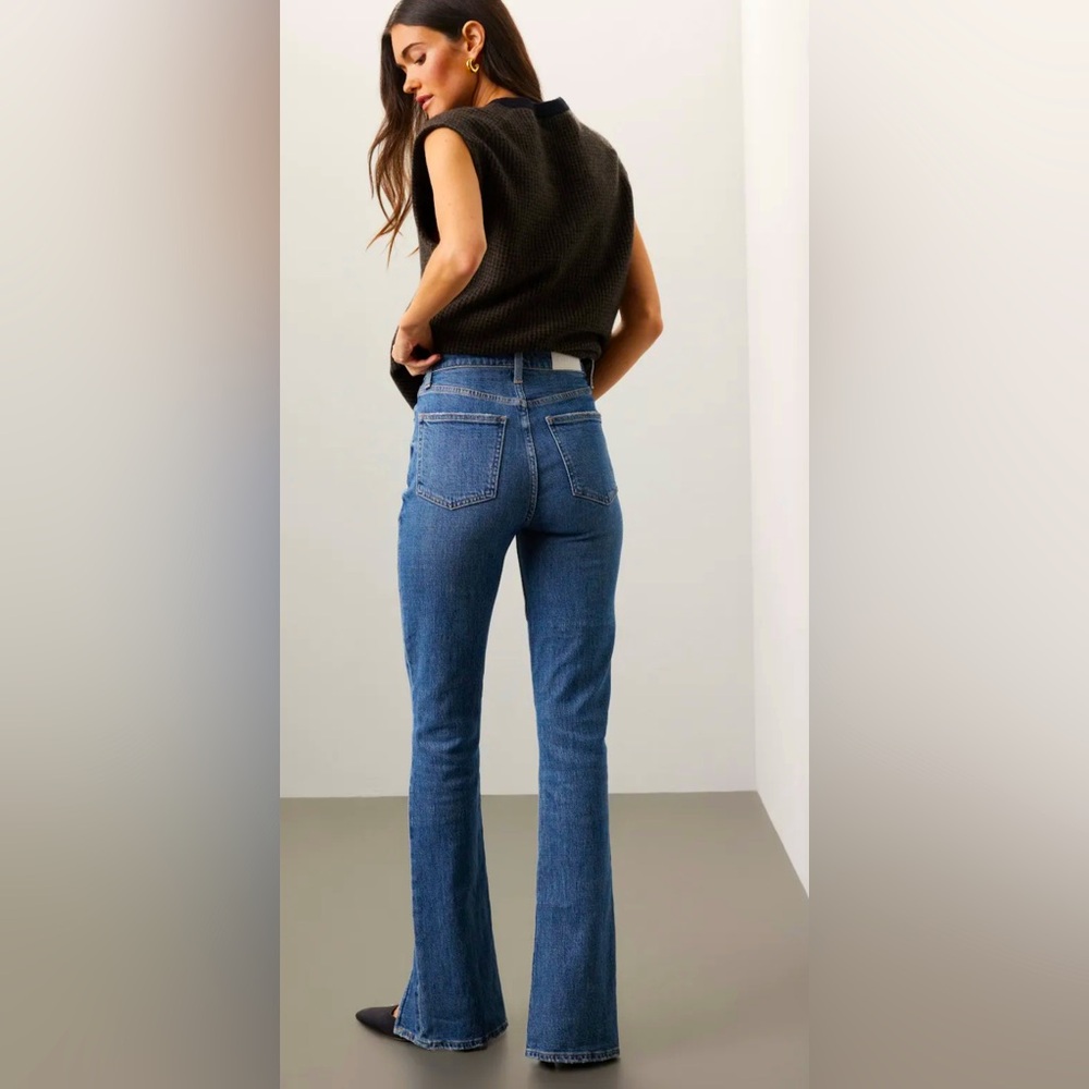 NWOT Pistola: Women’s high boot-cut split hem denim jeans